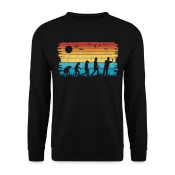 Dart Evolution Darter Dartpfeile - Unisex Pullover - Schwarz - Vorne - Alina (178cm) & Michal (187cm)