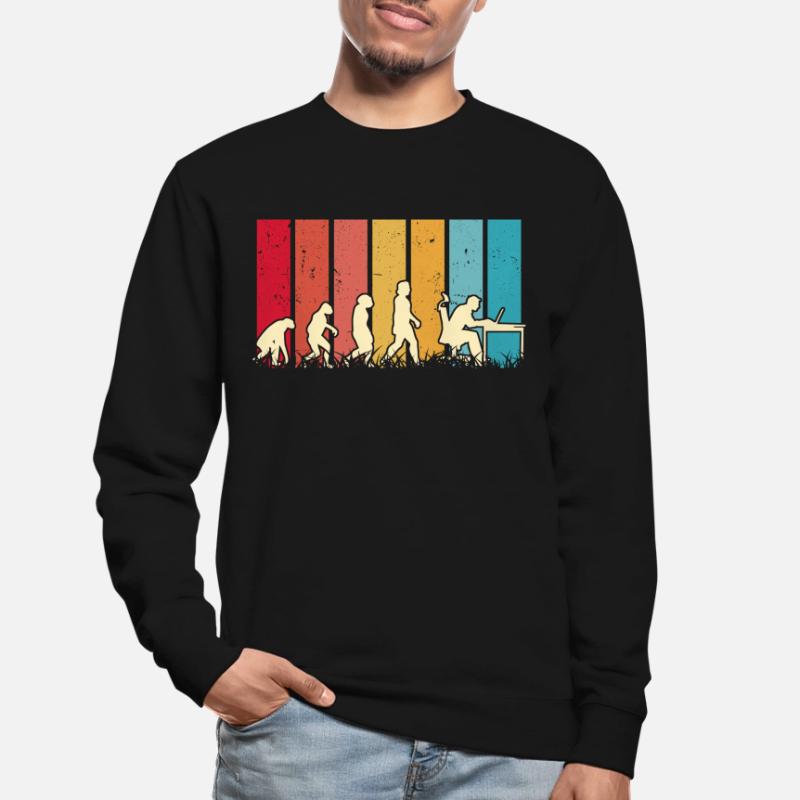 Informatiker Evolution Programmierer Nerd Unisex Pullover