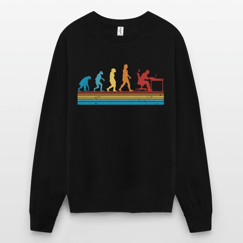 Informatiker Evolution Programmierer Nerd Unisex Pullover