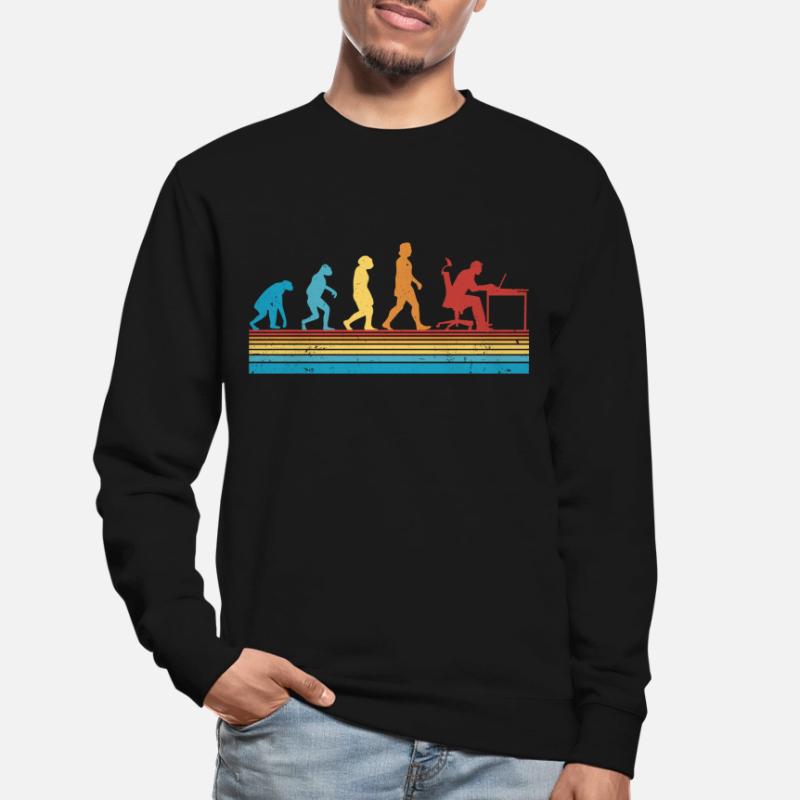 Informatiker Evolution Programmierer Nerd Unisex Pullover
