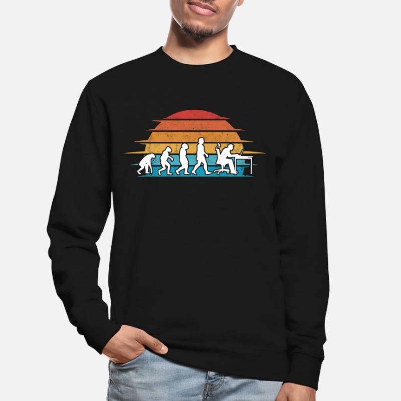 Informatiker Evolution Programmierer Nerd Unisex Pullover