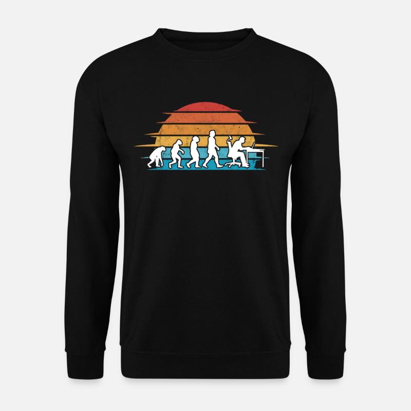 Informatiker Evolution Programmierer Nerd - Unisex Pullover - Schwarz