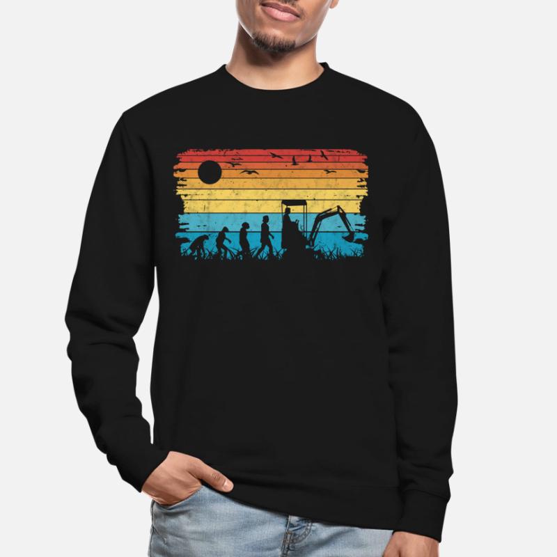 Bagger Evolution Baggerführer Baggerfahrer Unisex Pullover