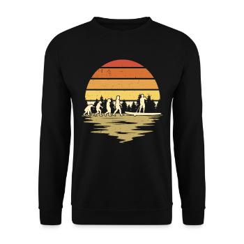 Stand Up Paddle Evolution SUP Board Paddling - Unisex Sweatshirt - black - Front - Alina (178cm) & Michal (187cm)