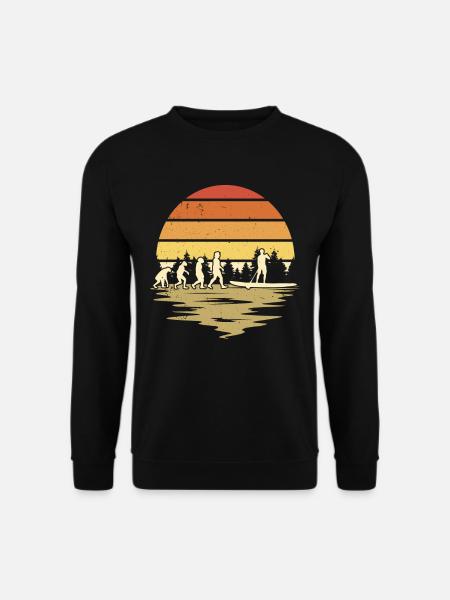 Stand Up Paddle Evolution SUP Board Paddling - Unisex Pullover - Schwarz