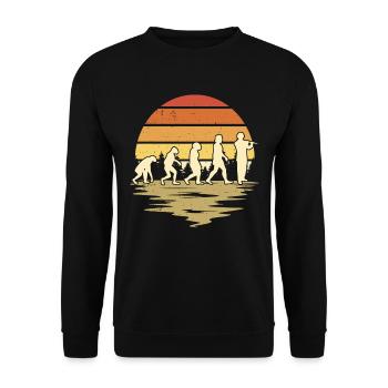 Flute Evolution Flute Flutist - Unisex Sweatshirt - black - Front - Alina (178cm) & Michal (187cm)