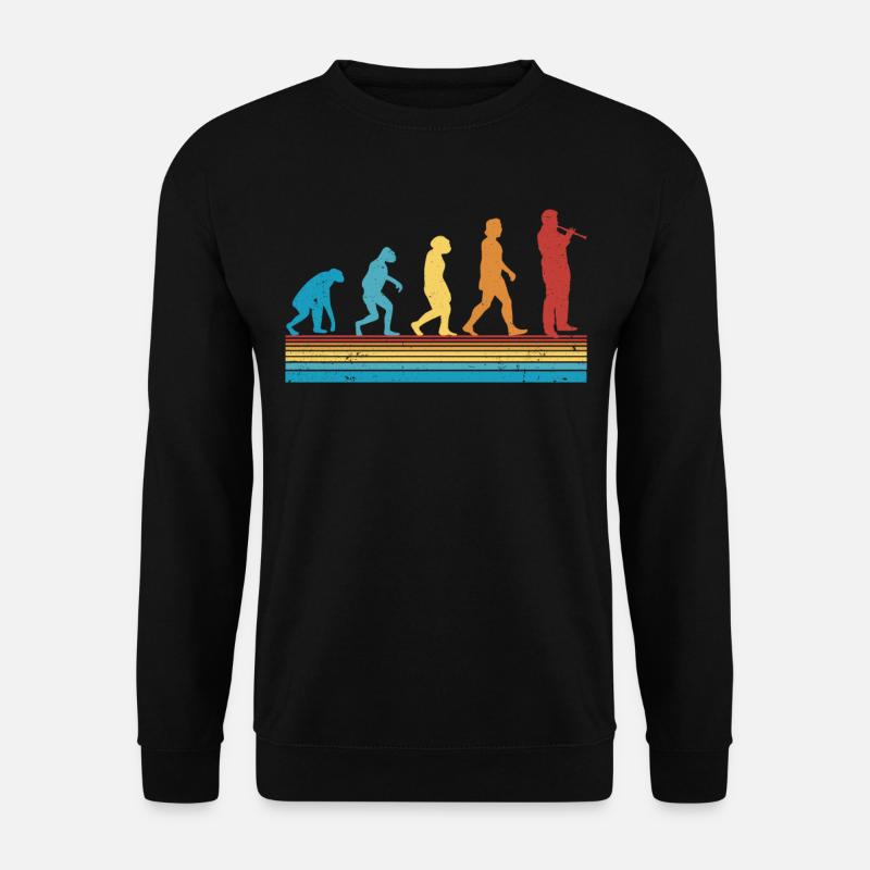 Flute Evolution Flute Flautist - Unisex Sweatshirt - black