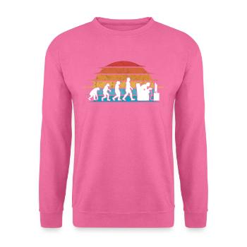 Gamer Evolution Gaming Zocken Jeu Vidéo - Sweat-shirt Unisexe - rose - Devant