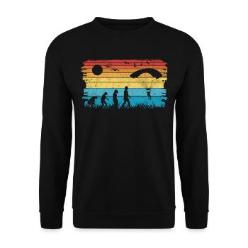 Parachutist EvolutionSkydive Skydive - Unisex Sweatshirt - black - Front - Alina (178cm) & Michal (187cm)