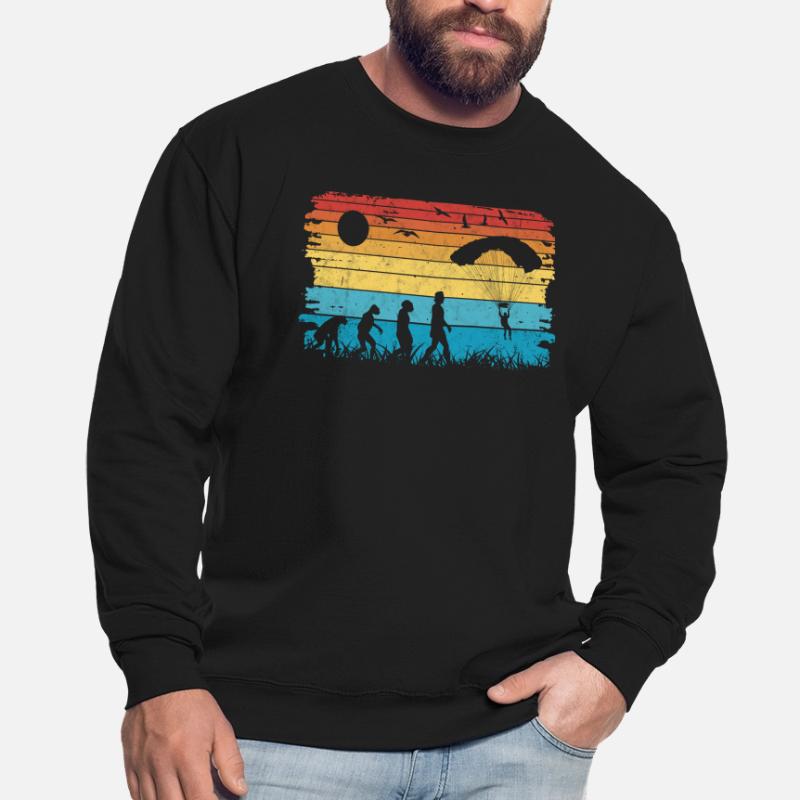 Fallschirmspringer EvolutionFallmschirm Skydive Unisex Pullover