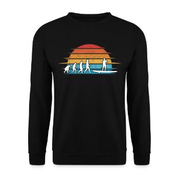 Stand Up Paddle Evolution SUP Board Paddling - Unisex Pullover - Schwarz - Vorne - Alina (178cm) & Michal (187cm)