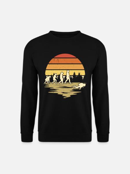 Taucher Evolution Tauchen Tauchgang Schnorchel - Unisex Pullover - Schwarz