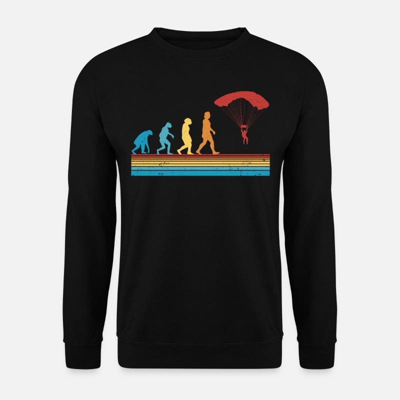Skydiver EvolutionParachute Skydive - Unisex Sweatshirt - black