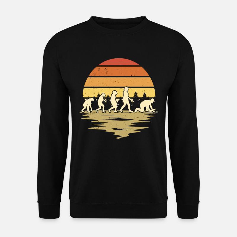 Carreleur Evolution Retro - Sweat-shirt Unisexe - noir