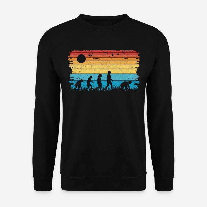 Pflasterer Evolution Steinsetzer Pflastersetzer - Unisex Pullover - Schwarz
