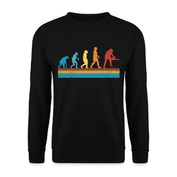Tree Cutter Evolution Axe Forester Forester - Unisex Sweatshirt - black - Front - Alina (178cm) & Michal (187cm)