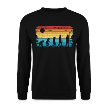 Painter and varnisher Evolution Master painter - Unisex Sweatshirt - black - Front - Alina (178cm) & Michal (187cm)