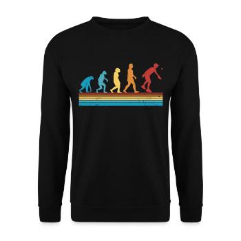 Pickleball Evolution Pickleball Players - Unisex Sweatshirt - black - Front - Alina (178cm) & Michal (187cm)