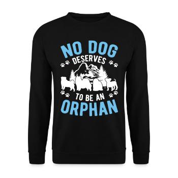 Chien de sauvetage Chien de rue - Sweat-shirt Unisexe - noir - Devant - Alina (178cm) & Michal (187cm)