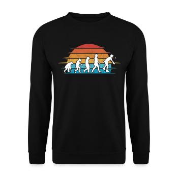 Pickleball Evolution Pickleball Players - Unisex Sweatshirt - black - Front - Alina (178cm) & Michal (187cm)