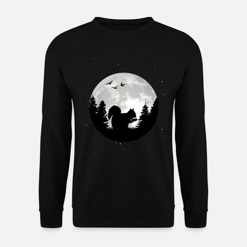 Squirrel Moon - Unisex Sweatshirt - black