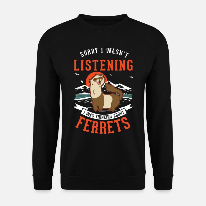 Ferret Lover Ferret Gift - Unisex Sweatshirt - black