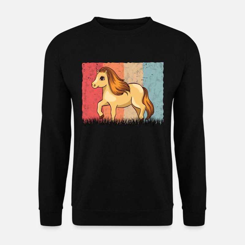 Shetland Pony Retro - Unisex Sweatshirt - black