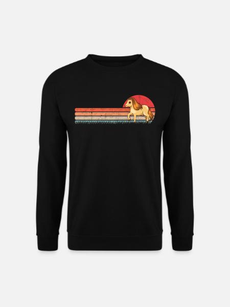 Poney Shetland Rétro - Sweat-shirt Unisexe - noir