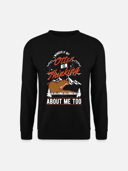 Loutre cadeau Loutre Loutre de mer - Sweat-shirt Unisexe - noir