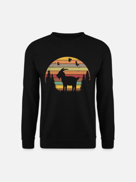 Kozy Retro Koza Gospodarz Vintage Koza - Bluza unisex - czarny