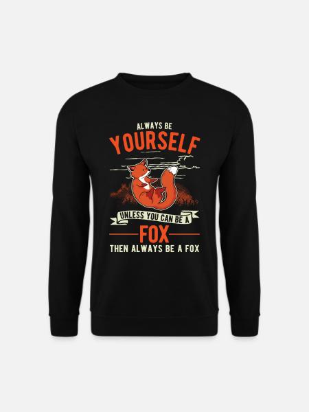 Cadeau de renard Renard roux - Sweat-shirt Unisexe - noir