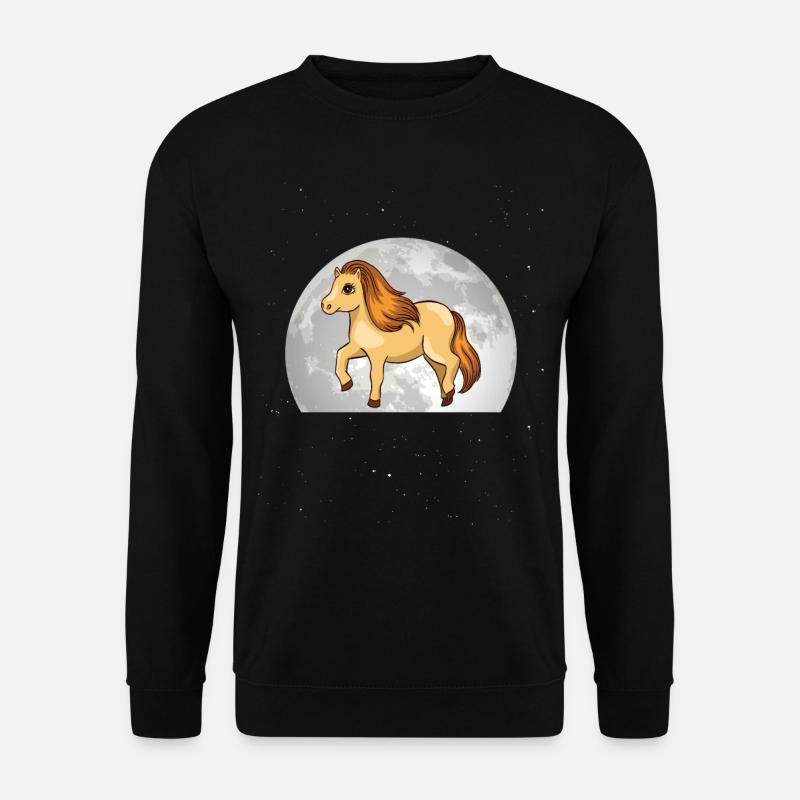 Shetland Pony Moon - Unisex Sweatshirt - black