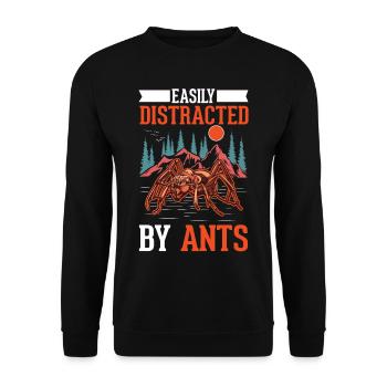Ants, Ant Farm, Anthill, Fire Ants - Unisex Sweatshirt - black - Front - Alina (178cm) & Michal (187cm)