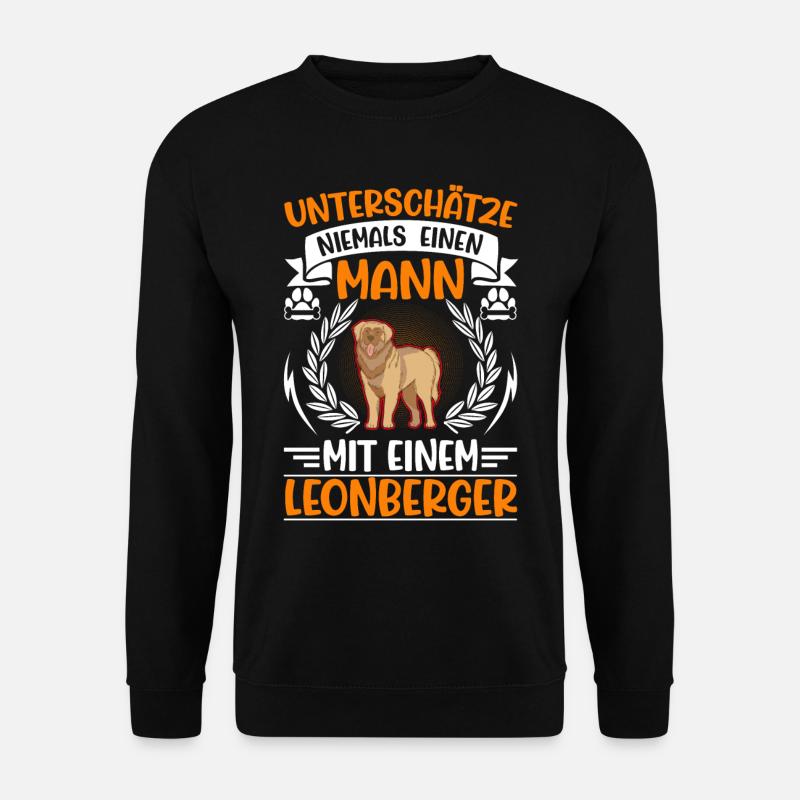 Leonberger Mann - Unisex Pullover - Schwarz