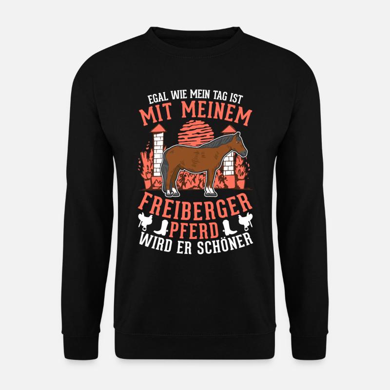 Freiberger Pferd - Unisex Pullover - Schwarz