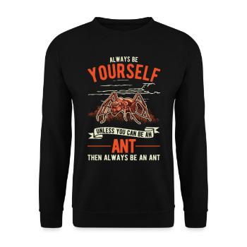 Ants, Ant Farm, Anthill, Fire Ants - Unisex Sweatshirt - black - Front - Alina (178cm) & Michal (187cm)