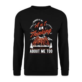 Ants, Ant Farm, Anthill, Fire Ants - Unisex Sweatshirt - black - Front - Alina (178cm) & Michal (187cm)
