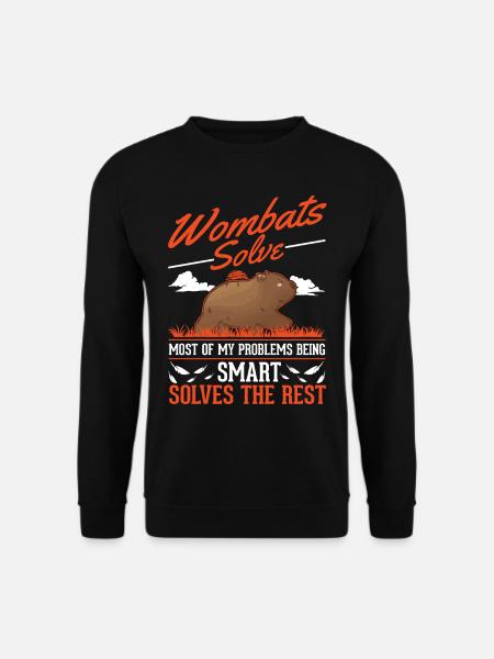 Wombat australien - Sweat-shirt Unisexe - noir