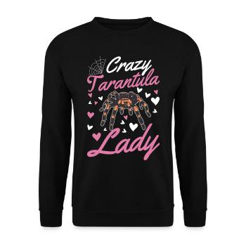 Femme tarentule folle - Sweat-shirt Unisexe - noir - Devant - Alina (178cm) & Michal (187cm)