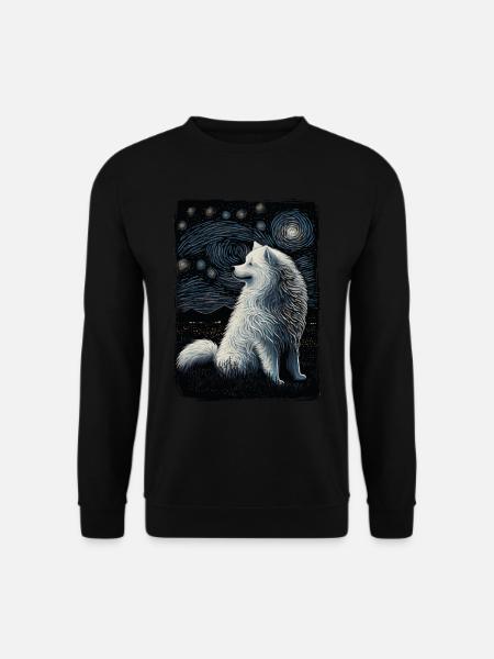 Samoyed Painting - Unisex Sweatshirt - black