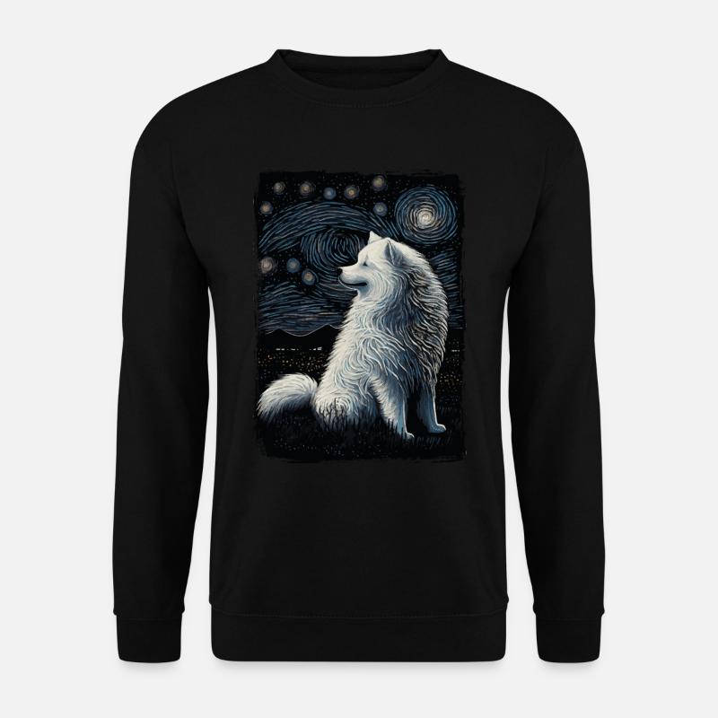 Samoyed Painting - Unisex Sweatshirt - black
