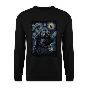 Carlin Nuit étoilée - Sweat-shirt Unisexe - noir - Devant - Alina (178cm) & Michal (187cm)