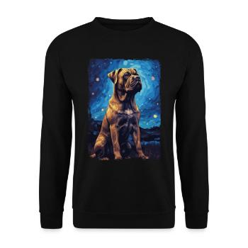 Presa Canario Nuit étoilée - Sweat-shirt Unisexe - noir - Devant - Alina (178cm) & Michal (187cm)