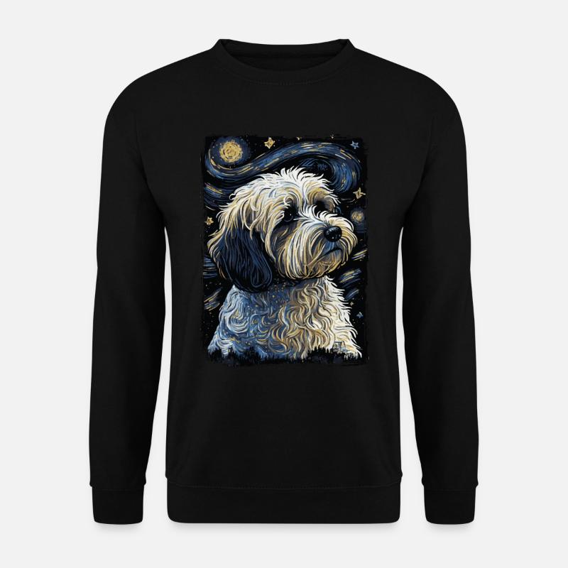 Havanese Starry Night - Unisex Sweatshirt - black