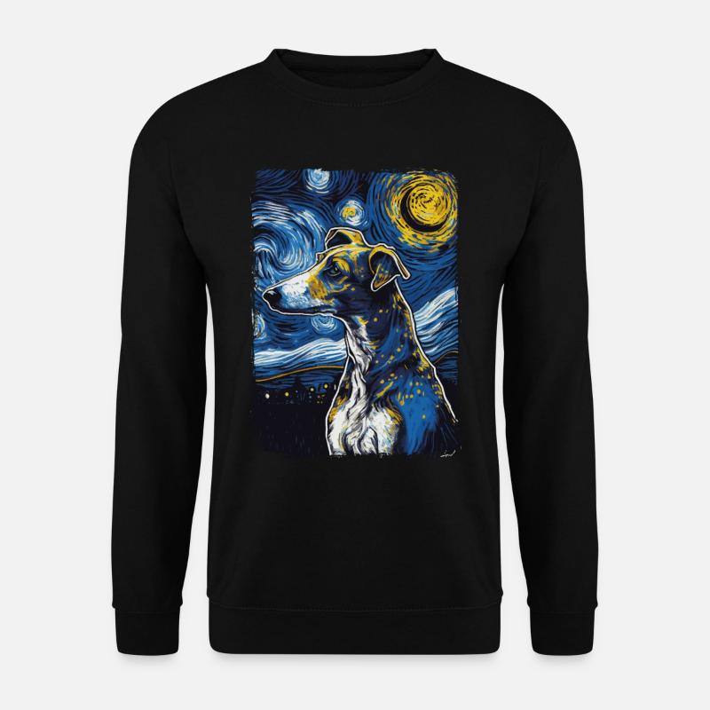 Galgo Español Starry Night - Unisex Sweatshirt - black