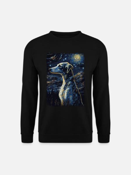 Galgo Espanol Starry Night - Unisex Pullover - Schwarz