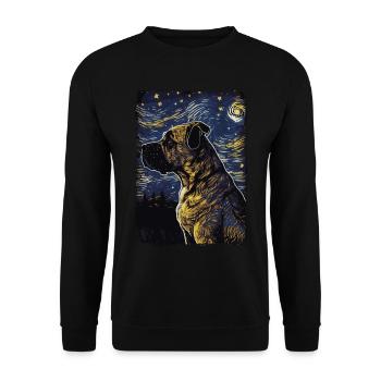 Presa Canario Nuit étoilée - Sweat-shirt Unisexe - noir - Devant - Alina (178cm) & Michal (187cm)