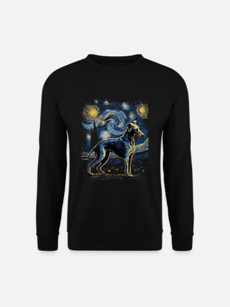 Galgo Español Nuit étoilée - Sweat-shirt Unisexe - noir