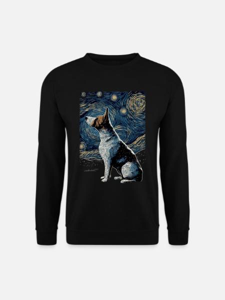 Bull Terrier Nuit étoilée - Sweat-shirt Unisexe - noir