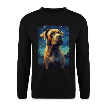 Presa Canario Nuit étoilée - Sweat-shirt Unisexe - noir - Devant - Alina (178cm) & Michal (187cm)